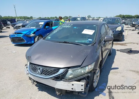 2014 Honda Civic Lx из США, поврежденный, VIN 19XFB2F55EE051480